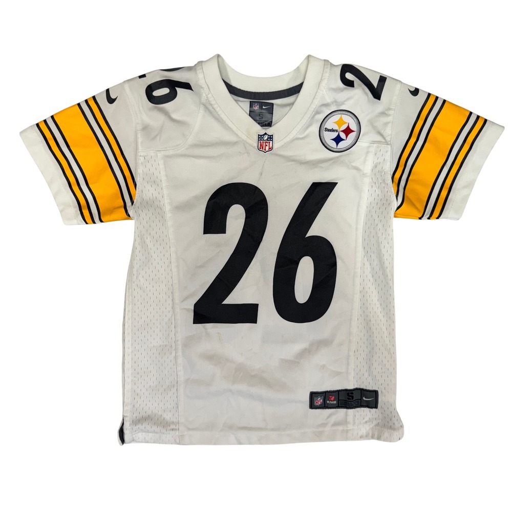 Nike Pittsburgh Steelers LeVeon Bell 26 Jersey Youth Small White NFL Football